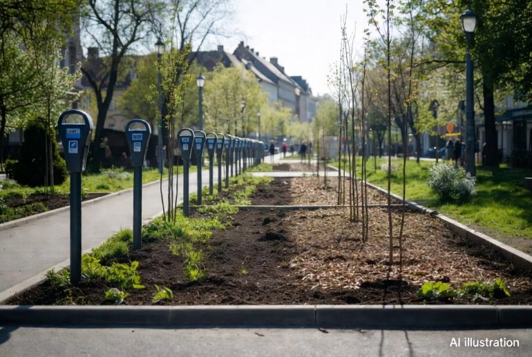 Fákat ültetnek a parkolóórák helyére a második kerületben