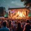Libabőr koncert Péterfy Borival a nyári Budapest Parkban